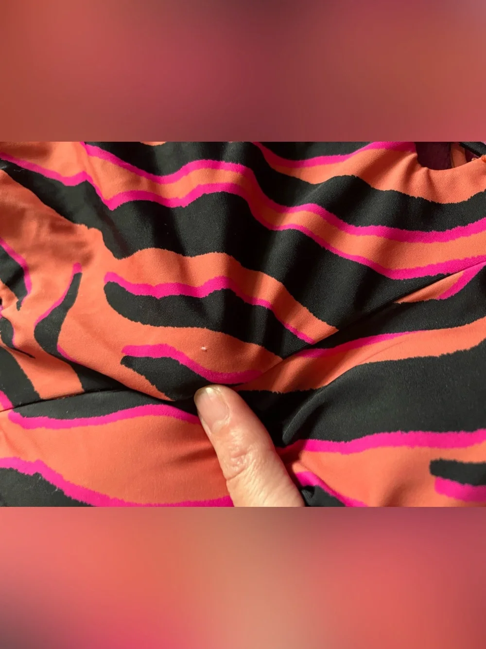Decree 90’s Style Animal Print Cheeky One Piece Swimsuit